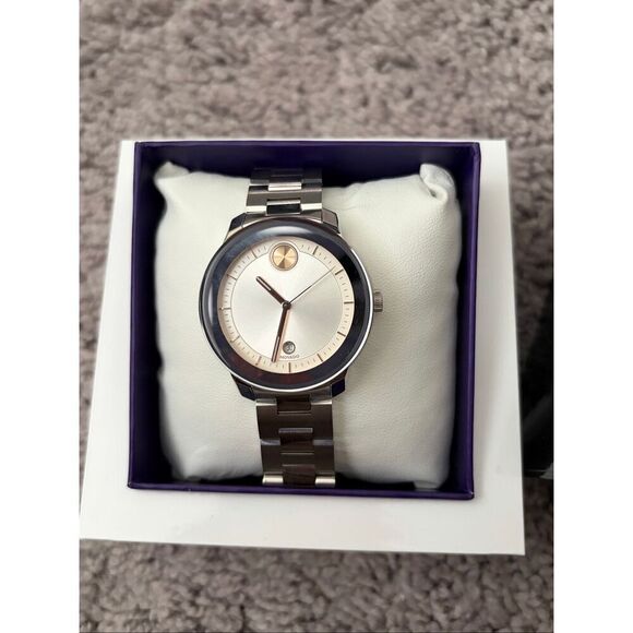 NEW IN BOX Movado BOLD Women’s Bold Verso Swiss Silver Watch main image 7